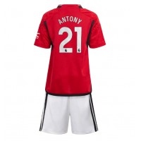 Manchester United Antony #21 Replica Home Minikit 2023-24 Short Sleeve (+ pants)
